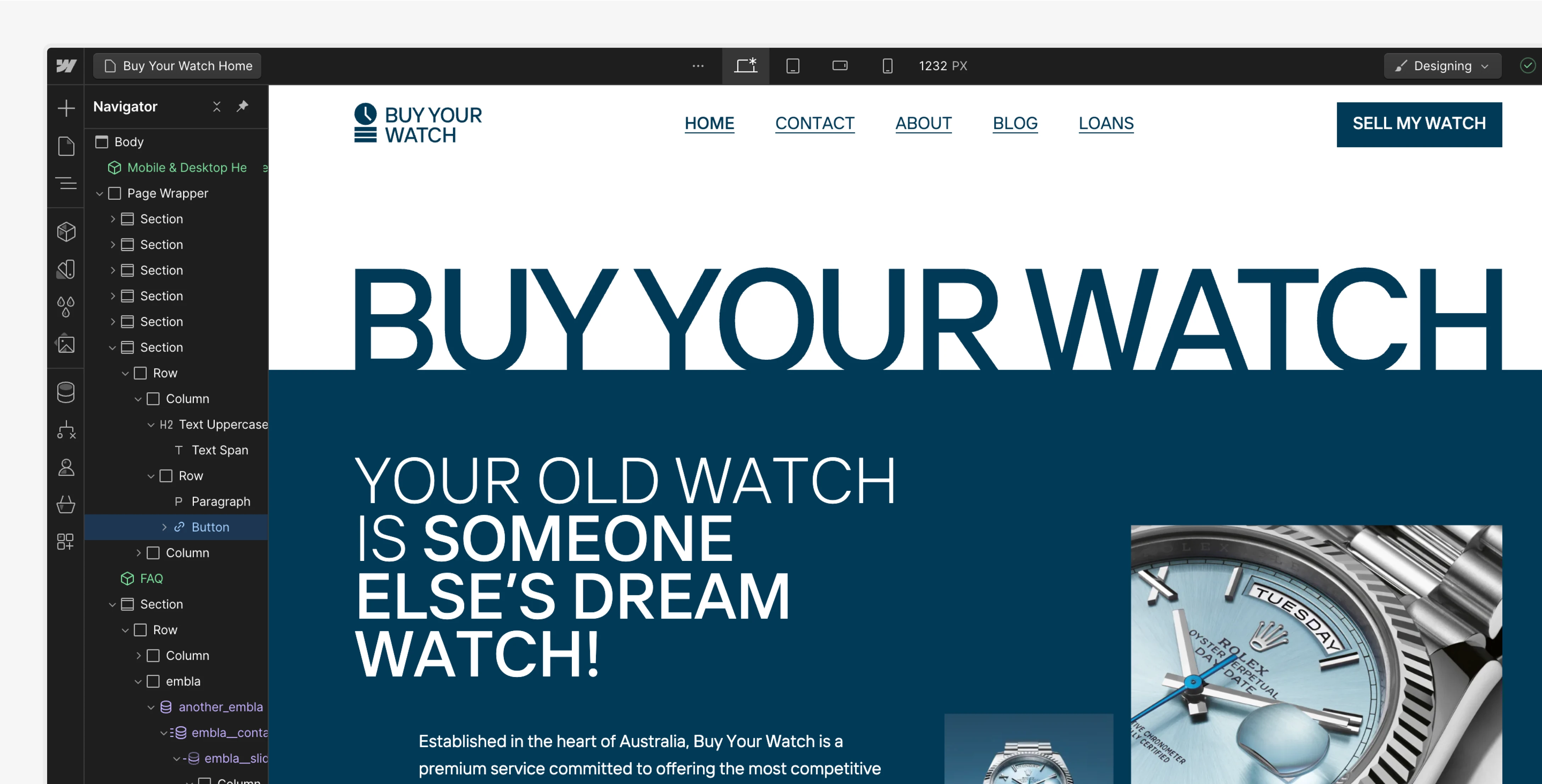 Buy Your Watch Ad